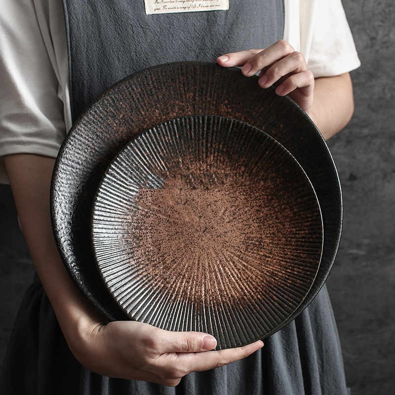 Porcelain Simple Round Ceramic Simple Plate